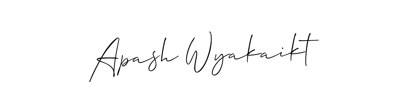 Also You can easily find your signature by using the search form. We will create Apash Wyakaikt name handwritten signature images for you free of cost using Allison_Script sign style. Apash Wyakaikt signature style 2 images and pictures png