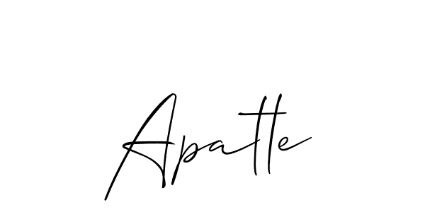 Once you've used our free online signature maker to create your best signature Allison_Script style, it's time to enjoy all of the benefits that Apatle name signing documents. Apatle signature style 2 images and pictures png