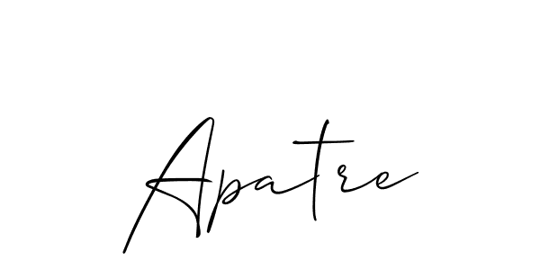 Once you've used our free online signature maker to create your best signature Allison_Script style, it's time to enjoy all of the benefits that Apatre name signing documents. Apatre signature style 2 images and pictures png