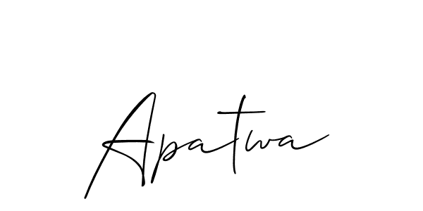 Best and Professional Signature Style for Apatwa. Allison_Script Best Signature Style Collection. Apatwa signature style 2 images and pictures png