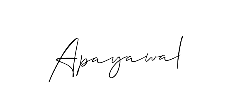 You should practise on your own different ways (Allison_Script) to write your name (Apayawal) in signature. don't let someone else do it for you. Apayawal signature style 2 images and pictures png