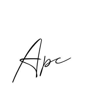 Similarly Allison_Script is the best handwritten signature design. Signature creator online .You can use it as an online autograph creator for name Apc. Apc signature style 2 images and pictures png