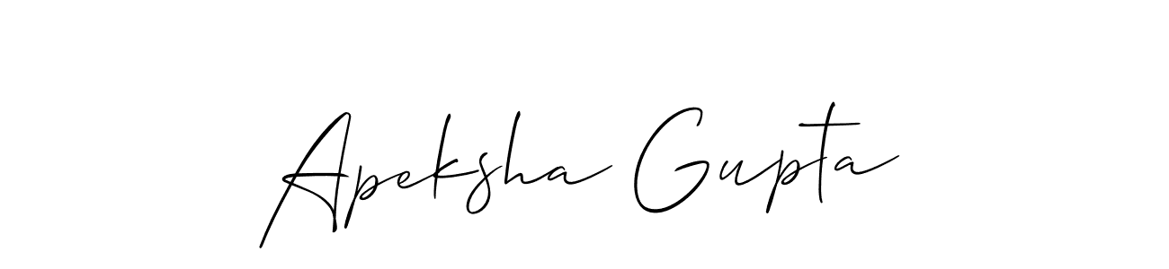 Also You can easily find your signature by using the search form. We will create Apeksha Gupta name handwritten signature images for you free of cost using Allison_Script sign style. Apeksha Gupta signature style 2 images and pictures png