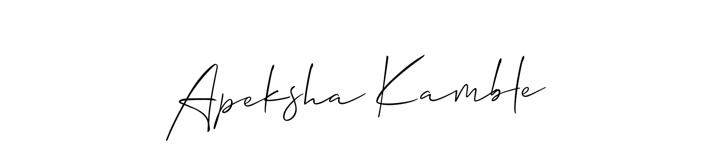 Similarly Allison_Script is the best handwritten signature design. Signature creator online .You can use it as an online autograph creator for name Apeksha Kamble. Apeksha Kamble signature style 2 images and pictures png