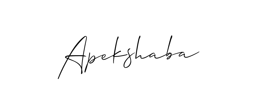 Make a beautiful signature design for name Apekshaba. With this signature (Allison_Script) style, you can create a handwritten signature for free. Apekshaba signature style 2 images and pictures png