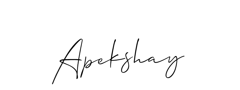It looks lik you need a new signature style for name Apekshay. Design unique handwritten (Allison_Script) signature with our free signature maker in just a few clicks. Apekshay signature style 2 images and pictures png