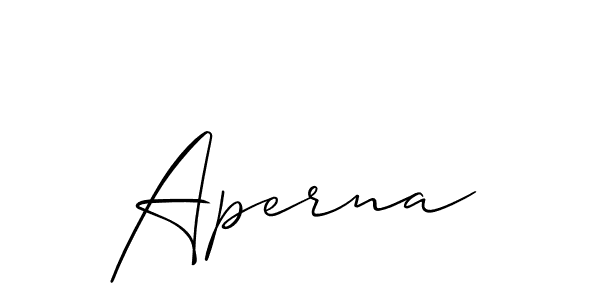 Similarly Allison_Script is the best handwritten signature design. Signature creator online .You can use it as an online autograph creator for name Aperna. Aperna signature style 2 images and pictures png