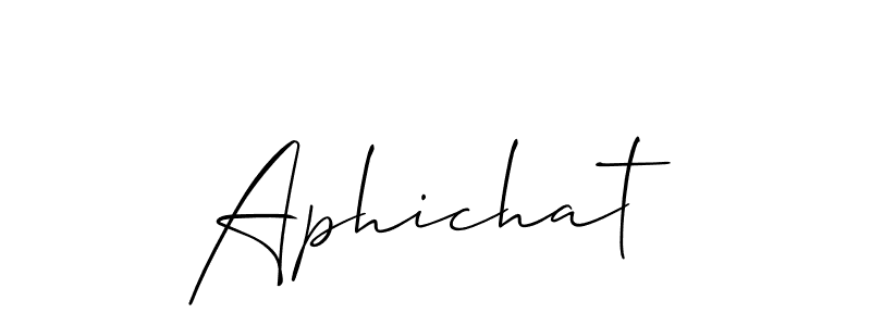 Once you've used our free online signature maker to create your best signature Allison_Script style, it's time to enjoy all of the benefits that Aphichat name signing documents. Aphichat signature style 2 images and pictures png