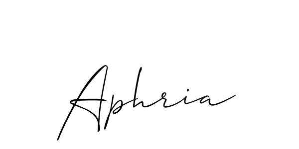 if you are searching for the best signature style for your name Aphria. so please give up your signature search. here we have designed multiple signature styles  using Allison_Script. Aphria signature style 2 images and pictures png