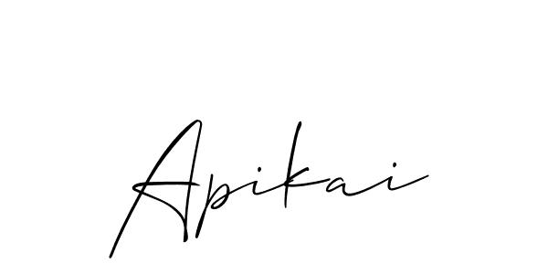 Make a short Apikai signature style. Manage your documents anywhere anytime using Allison_Script. Create and add eSignatures, submit forms, share and send files easily. Apikai signature style 2 images and pictures png