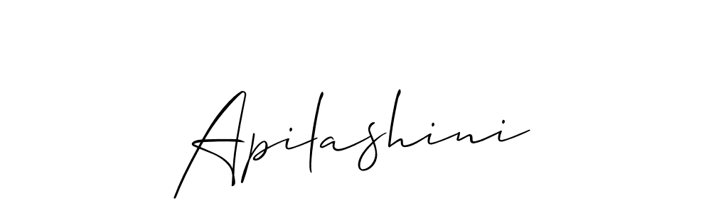 Also You can easily find your signature by using the search form. We will create Apilashini name handwritten signature images for you free of cost using Allison_Script sign style. Apilashini signature style 2 images and pictures png