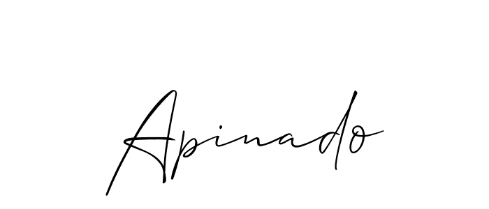 Make a beautiful signature design for name Apinado. Use this online signature maker to create a handwritten signature for free. Apinado signature style 2 images and pictures png