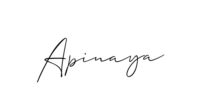 Best and Professional Signature Style for Apinaya. Allison_Script Best Signature Style Collection. Apinaya signature style 2 images and pictures png
