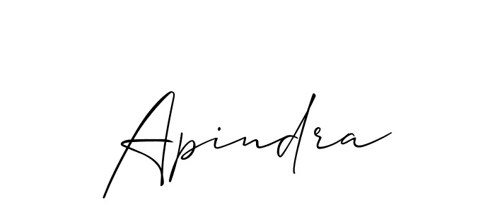 Make a beautiful signature design for name Apindra. Use this online signature maker to create a handwritten signature for free. Apindra signature style 2 images and pictures png
