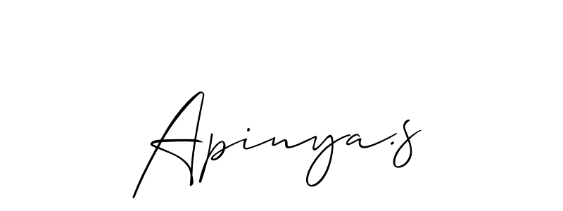Best and Professional Signature Style for Apinya.s. Allison_Script Best Signature Style Collection. Apinya.s signature style 2 images and pictures png