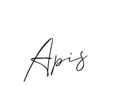 The best way (Allison_Script) to make a short signature is to pick only two or three words in your name. The name Apis include a total of six letters. For converting this name. Apis signature style 2 images and pictures png