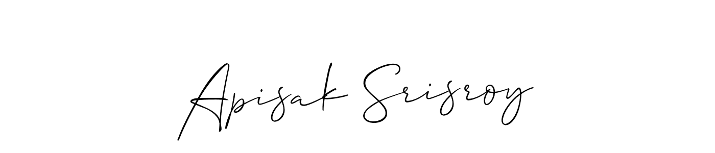 Allison_Script is a professional signature style that is perfect for those who want to add a touch of class to their signature. It is also a great choice for those who want to make their signature more unique. Get Apisak Srisroy name to fancy signature for free. Apisak Srisroy signature style 2 images and pictures png