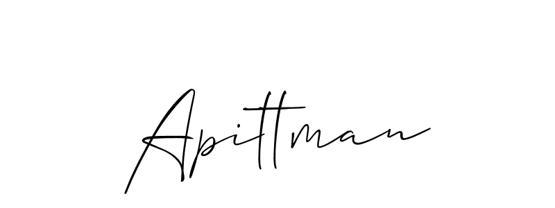 Make a short Apittman signature style. Manage your documents anywhere anytime using Allison_Script. Create and add eSignatures, submit forms, share and send files easily. Apittman signature style 2 images and pictures png