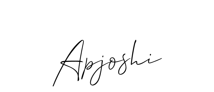 Also we have Apjoshi name is the best signature style. Create professional handwritten signature collection using Allison_Script autograph style. Apjoshi signature style 2 images and pictures png