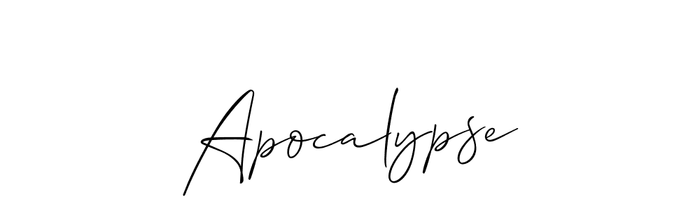 The best way (Allison_Script) to make a short signature is to pick only two or three words in your name. The name Apocalypse include a total of six letters. For converting this name. Apocalypse signature style 2 images and pictures png