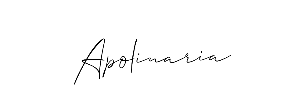 Apolinaria stylish signature style. Best Handwritten Sign (Allison_Script) for my name. Handwritten Signature Collection Ideas for my name Apolinaria. Apolinaria signature style 2 images and pictures png