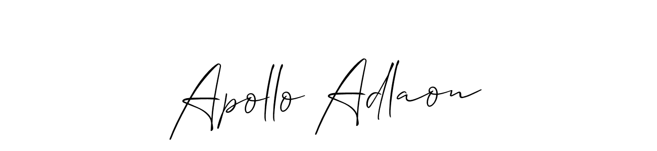 Apollo Adlaon stylish signature style. Best Handwritten Sign (Allison_Script) for my name. Handwritten Signature Collection Ideas for my name Apollo Adlaon. Apollo Adlaon signature style 2 images and pictures png
