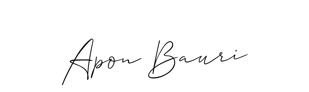 This is the best signature style for the Apon Bauri name. Also you like these signature font (Allison_Script). Mix name signature. Apon Bauri signature style 2 images and pictures png