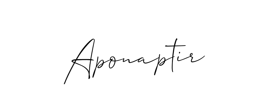 Best and Professional Signature Style for Aponaptir. Allison_Script Best Signature Style Collection. Aponaptir signature style 2 images and pictures png