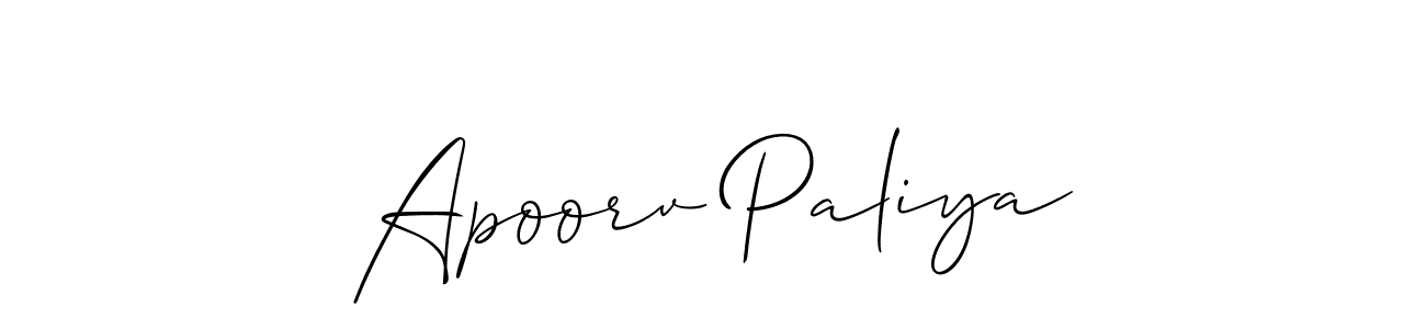 Once you've used our free online signature maker to create your best signature Allison_Script style, it's time to enjoy all of the benefits that Apoorv Paliya name signing documents. Apoorv Paliya signature style 2 images and pictures png