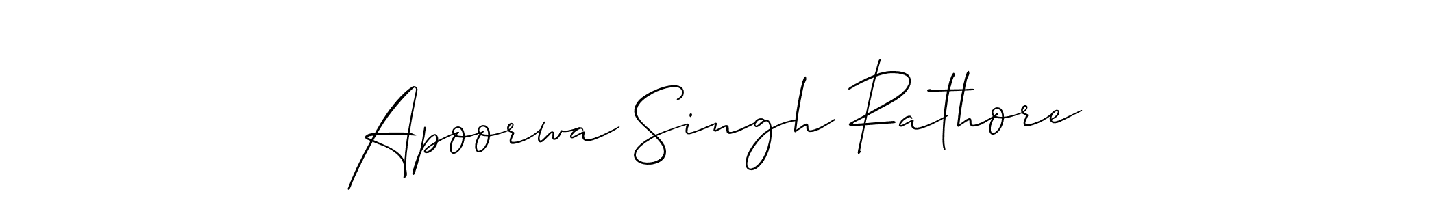 Also You can easily find your signature by using the search form. We will create Apoorwa Singh Rathore name handwritten signature images for you free of cost using Allison_Script sign style. Apoorwa Singh Rathore signature style 2 images and pictures png