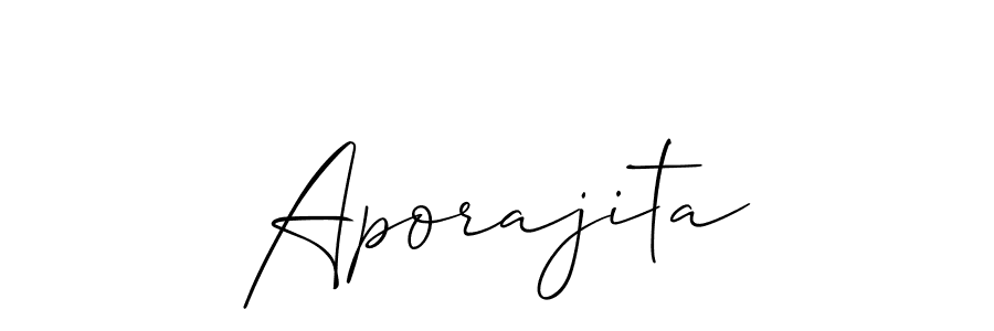 You should practise on your own different ways (Allison_Script) to write your name (Aporajita) in signature. don't let someone else do it for you. Aporajita signature style 2 images and pictures png