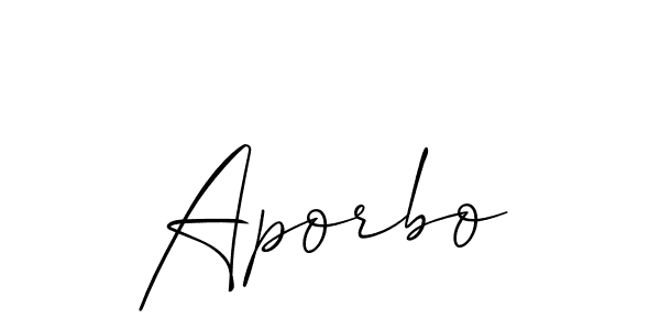 It looks lik you need a new signature style for name Aporbo. Design unique handwritten (Allison_Script) signature with our free signature maker in just a few clicks. Aporbo signature style 2 images and pictures png