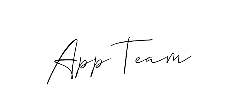 Make a beautiful signature design for name App Team. Use this online signature maker to create a handwritten signature for free. App Team signature style 2 images and pictures png