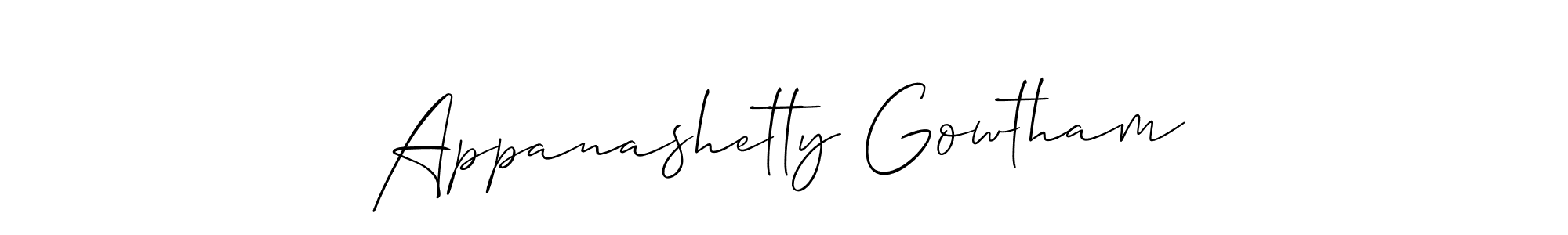 Once you've used our free online signature maker to create your best signature Allison_Script style, it's time to enjoy all of the benefits that Appanashetty Gowtham name signing documents. Appanashetty Gowtham signature style 2 images and pictures png