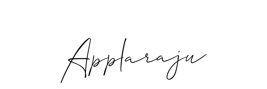 You can use this online signature creator to create a handwritten signature for the name Applaraju. This is the best online autograph maker. Applaraju signature style 2 images and pictures png