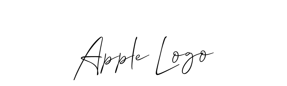 Apple Logo stylish signature style. Best Handwritten Sign (Allison_Script) for my name. Handwritten Signature Collection Ideas for my name Apple Logo. Apple Logo signature style 2 images and pictures png