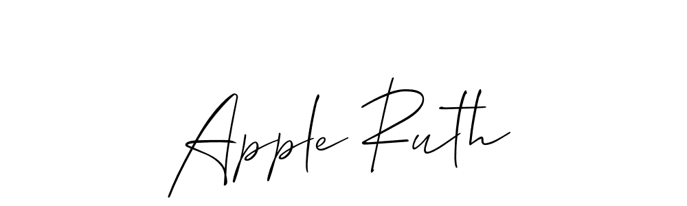 It looks lik you need a new signature style for name Apple Ruth. Design unique handwritten (Allison_Script) signature with our free signature maker in just a few clicks. Apple Ruth signature style 2 images and pictures png