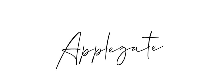 You should practise on your own different ways (Allison_Script) to write your name (Applegate) in signature. don't let someone else do it for you. Applegate signature style 2 images and pictures png