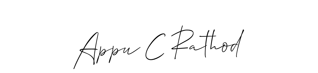 You can use this online signature creator to create a handwritten signature for the name Appu C Rathod. This is the best online autograph maker. Appu C Rathod signature style 2 images and pictures png