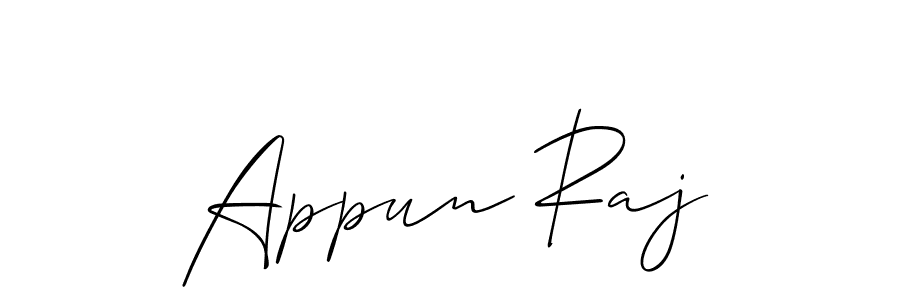 Best and Professional Signature Style for Appun Raj. Allison_Script Best Signature Style Collection. Appun Raj signature style 2 images and pictures png
