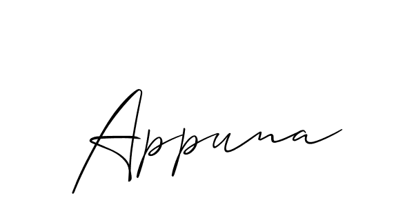 Here are the top 10 professional signature styles for the name Appuna. These are the best autograph styles you can use for your name. Appuna signature style 2 images and pictures png