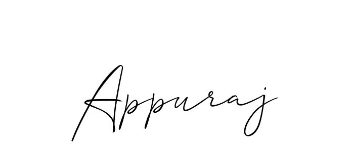 How to make Appuraj name signature. Use Allison_Script style for creating short signs online. This is the latest handwritten sign. Appuraj signature style 2 images and pictures png