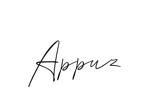 How to make Appuz signature? Allison_Script is a professional autograph style. Create handwritten signature for Appuz name. Appuz signature style 2 images and pictures png