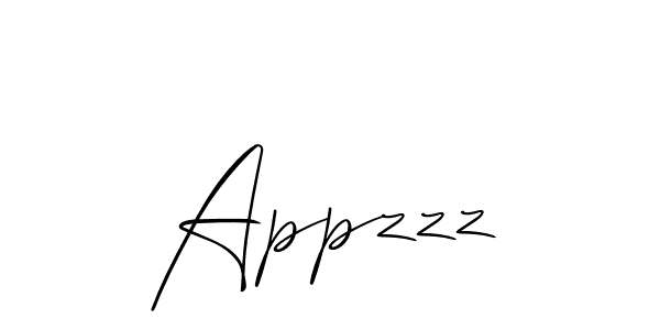 Make a beautiful signature design for name Appzzz. Use this online signature maker to create a handwritten signature for free. Appzzz signature style 2 images and pictures png