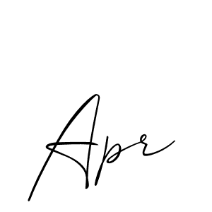 How to make Apr signature? Allison_Script is a professional autograph style. Create handwritten signature for Apr name. Apr signature style 2 images and pictures png