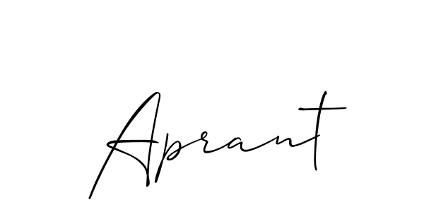 Also we have Aprant name is the best signature style. Create professional handwritten signature collection using Allison_Script autograph style. Aprant signature style 2 images and pictures png