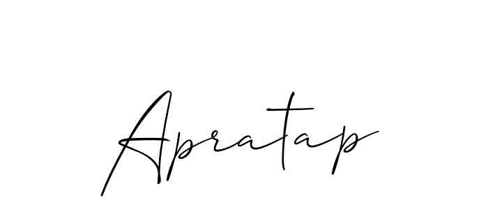 You should practise on your own different ways (Allison_Script) to write your name (Apratap) in signature. don't let someone else do it for you. Apratap signature style 2 images and pictures png