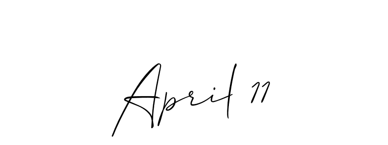 Best and Professional Signature Style for April 11. Allison_Script Best Signature Style Collection. April 11 signature style 2 images and pictures png