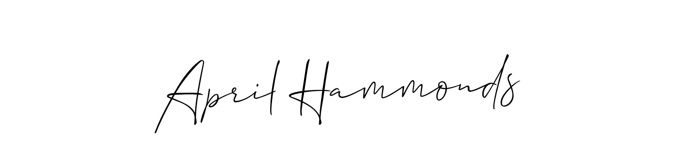 Make a beautiful signature design for name April Hammonds. Use this online signature maker to create a handwritten signature for free. April Hammonds signature style 2 images and pictures png