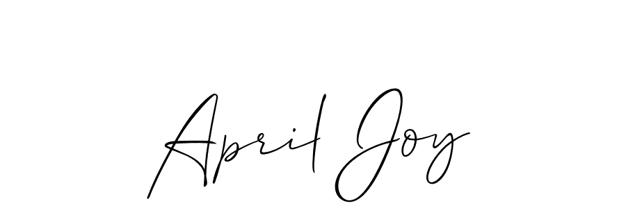 Also we have April Joy name is the best signature style. Create professional handwritten signature collection using Allison_Script autograph style. April Joy signature style 2 images and pictures png